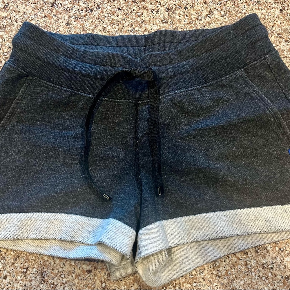 Kit & Ace Women's Dark Gray Drawstring Sweat Shorts